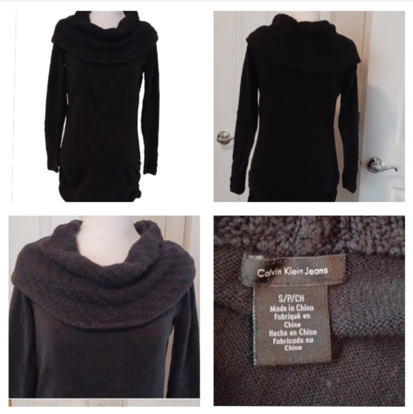 💙🌺Black Cowl Neck Sweater - Picture 1 of 9